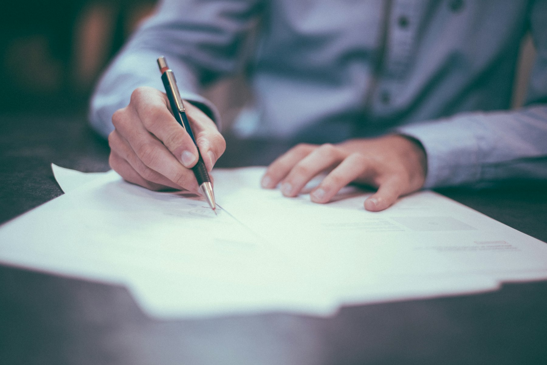 Signing company incorporation documents
