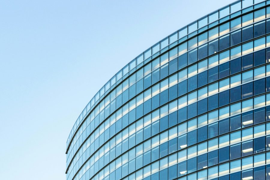 Glass office building in Dubai