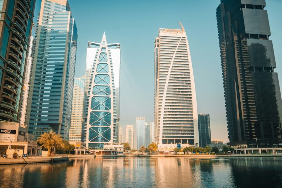 Free zone office towers at Jumeirah Lakes Towers, Dubai